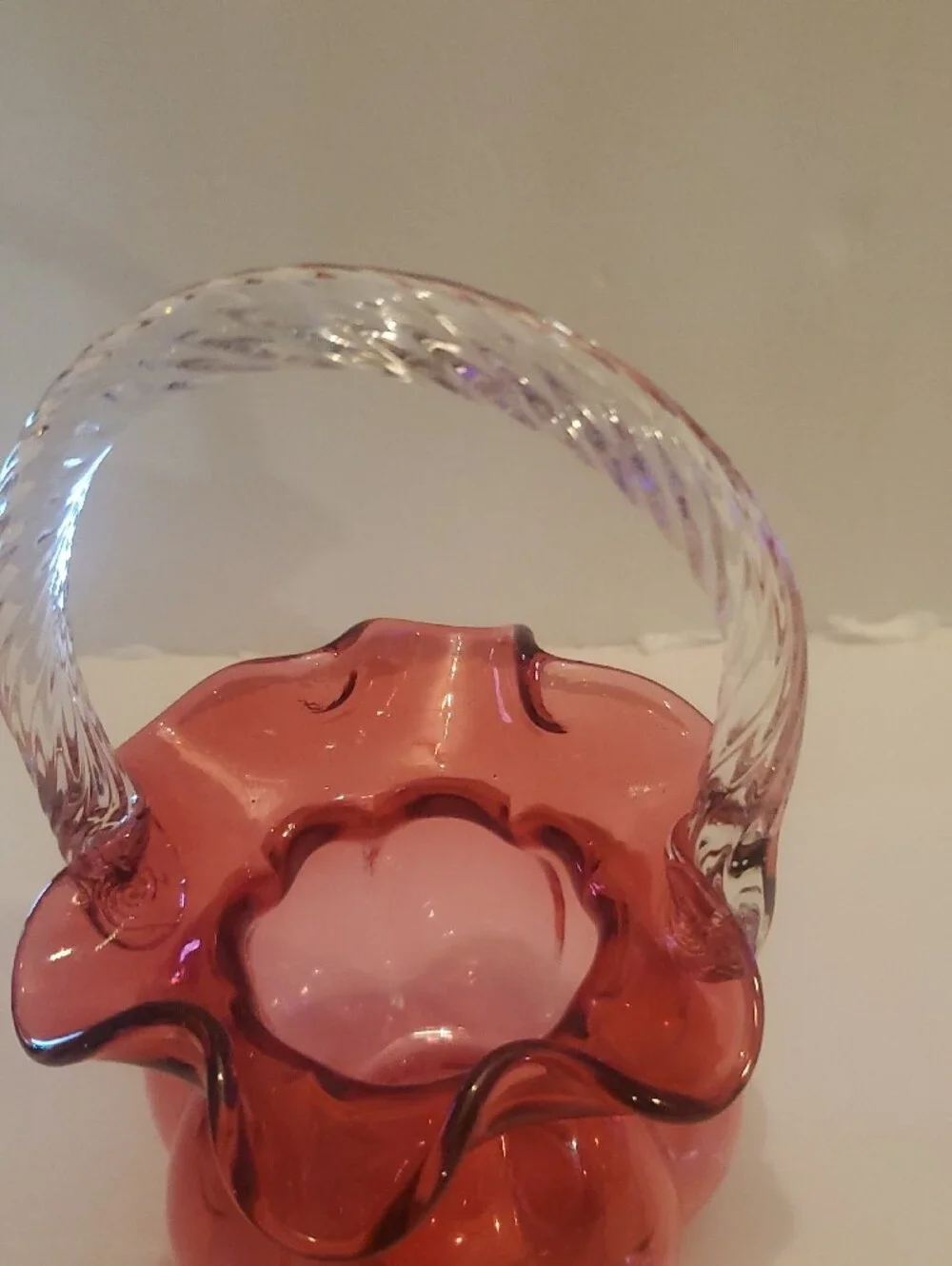 Fenton Cranberry Melon Basket